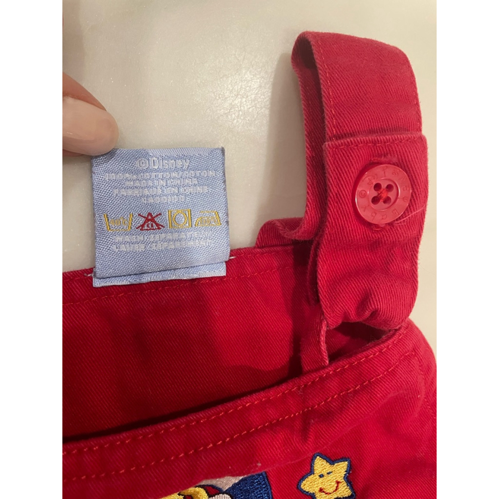 Vintage Baby Disney Winnie the Pooh Piglet Jumper Overall Dress 6 12 mo Nautical - Picture 5 of 6
